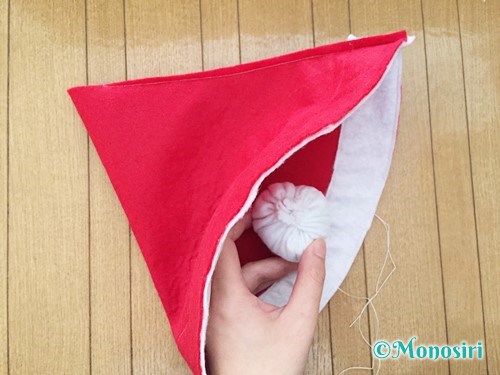 ミニミニサンタ帽子 作り方メタクロソーイング