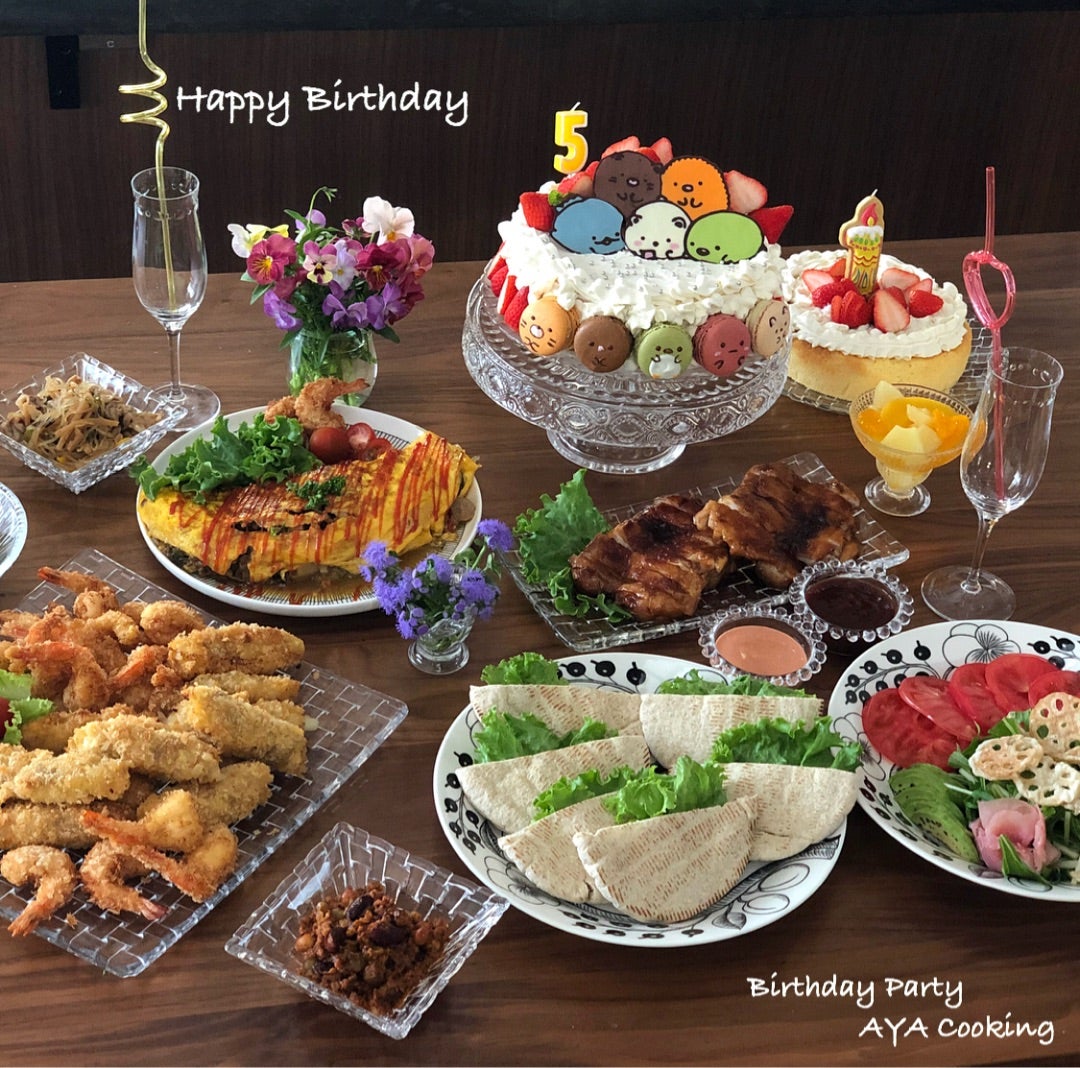 長女13歳のお誕生日のお祝いご飯LEE