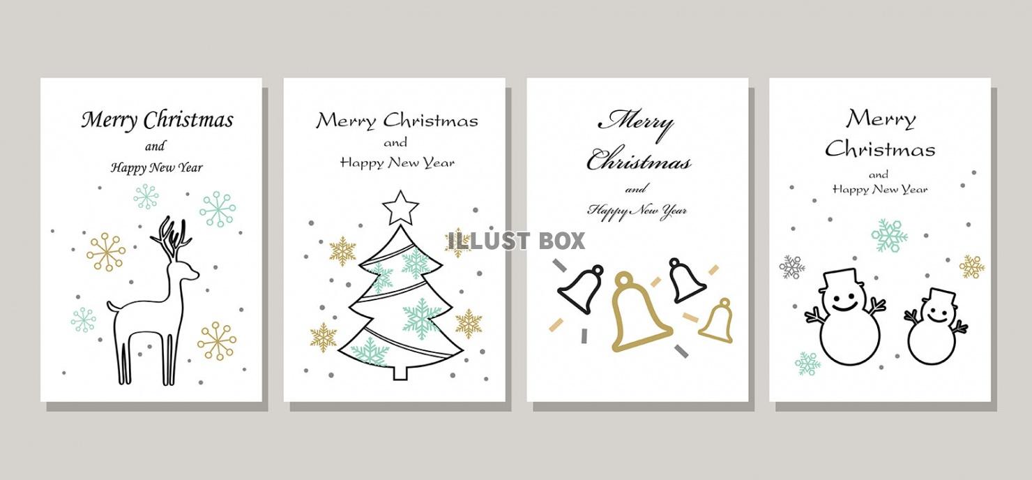 サンキューカード 手書き クリスマスカード 全31種類