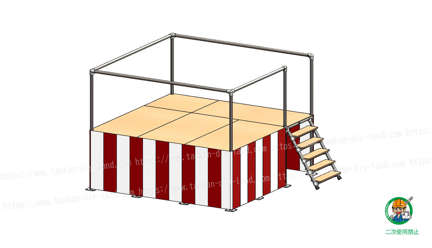 やぐら・盆踊りをいつまでも。夏祭りの伝統を継承しようアルミ製ステージ、やぐら、アルミ製品ならパックス工業