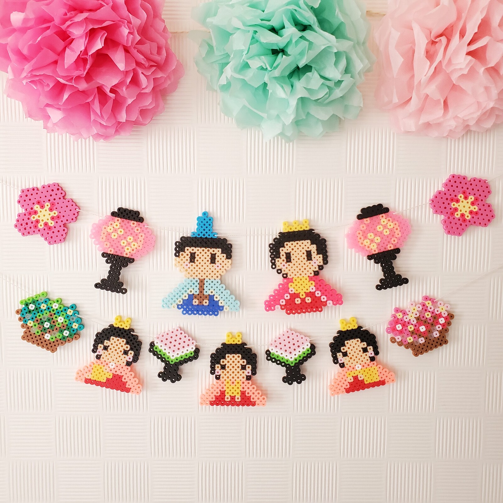 ひな祭り2021 鬼滅の刃 右近の橘 アイロンビーズの図案 - セナパパBLOG