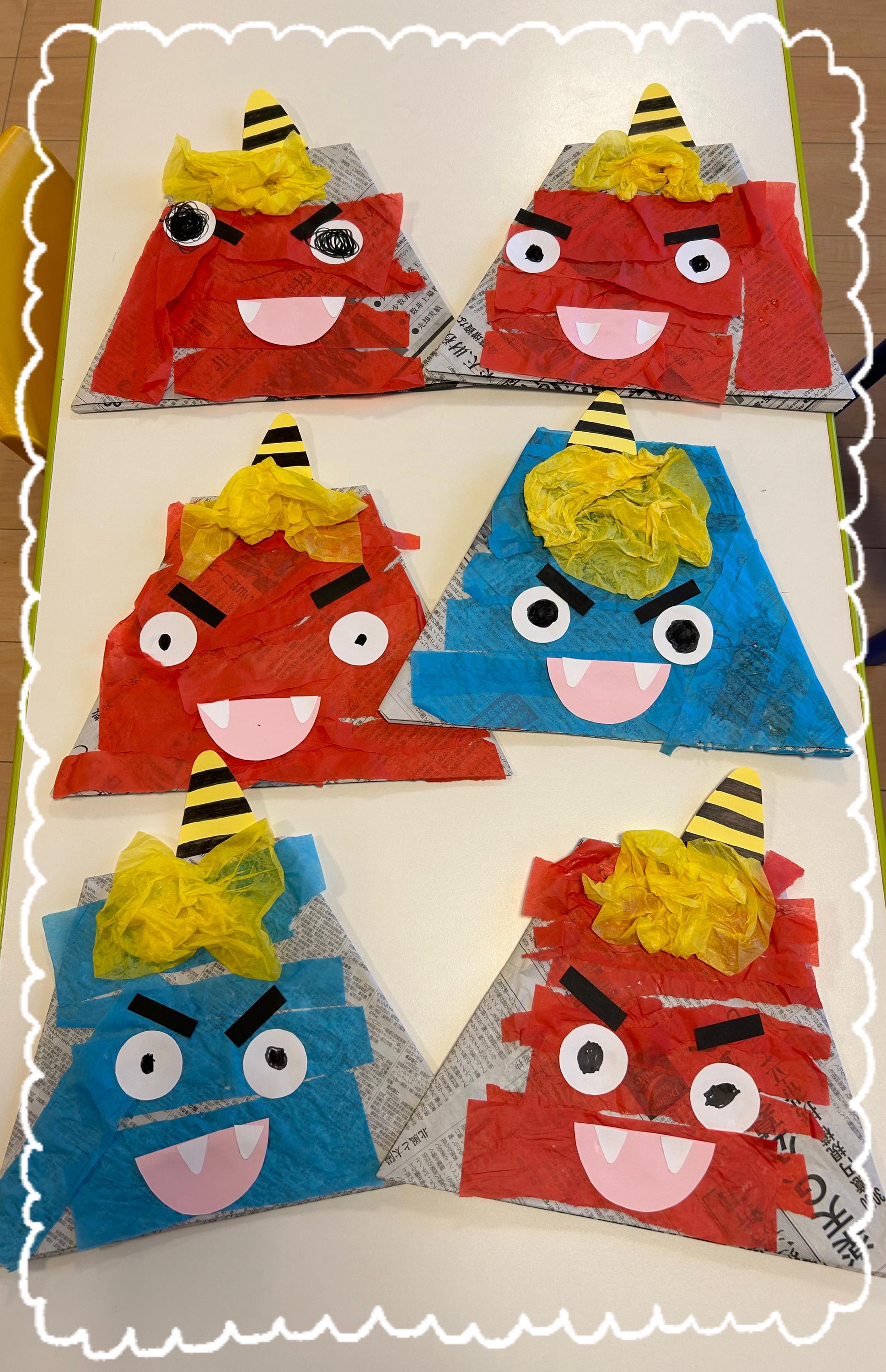 おすすめ 節分 おに製作キット8セット 保育園 幼稚園豆まき お面 - メルカリ