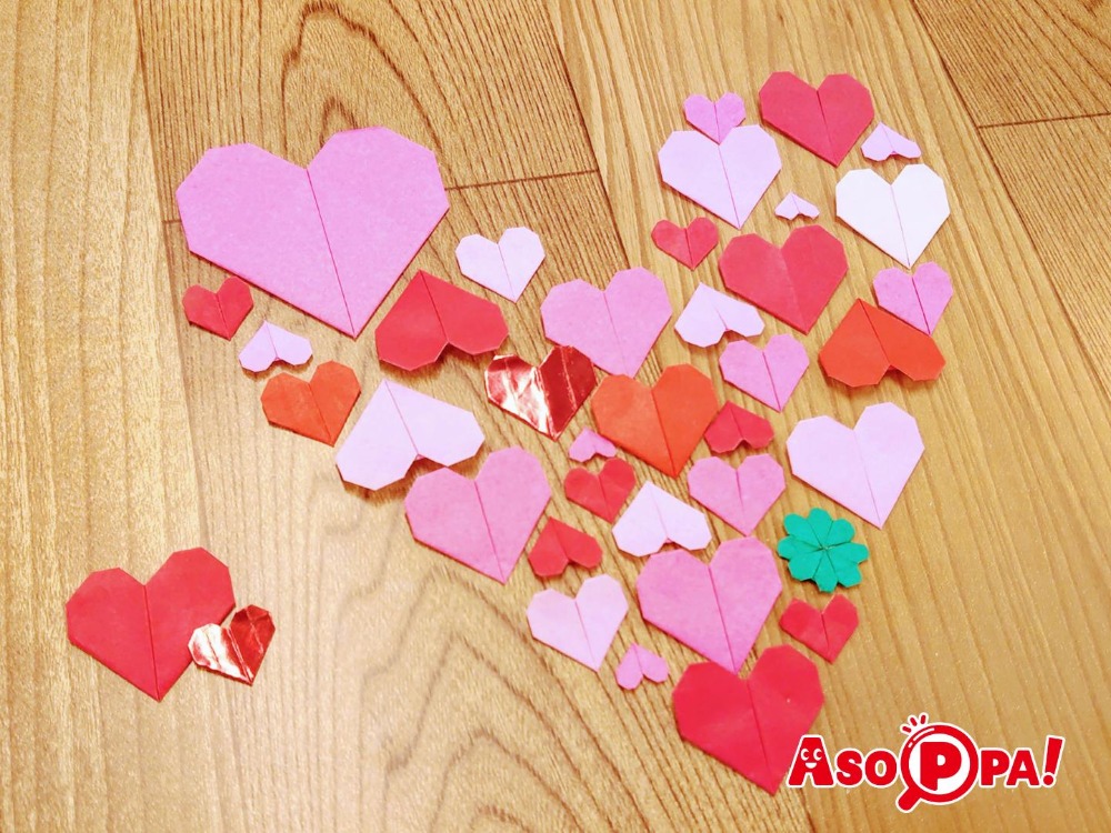 ハート 折り紙 壁飾り バレンタイン その他アート RISA 通販 18140272Creema クリーマ