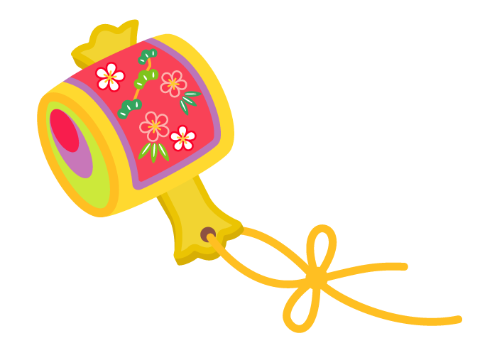 お正月かわいい手描きの無料素材「てがきっず」保育園・小学校・介護施設にぴったりのフリー素材イラスト