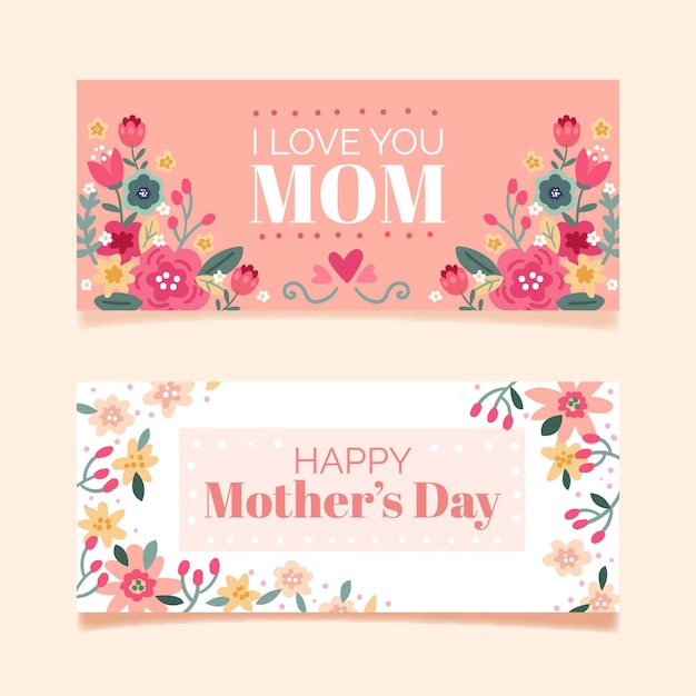 母の日のグフト特集の広告バナー：イラスト無料