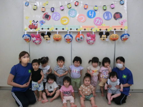 □夏祭りWEEKがはじまりました♪～お面づくり～□ YOU鐘木こども園社会福祉法人 勇樹会