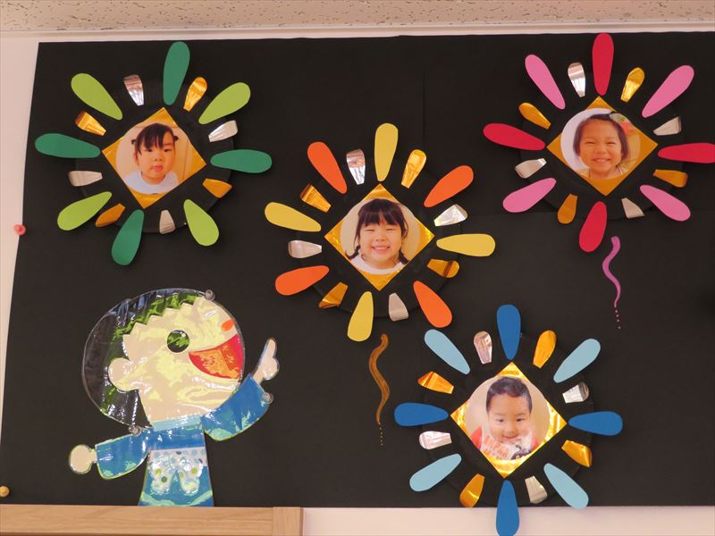 異年齢制作 はなび🎆」ジョイフル守山保育園