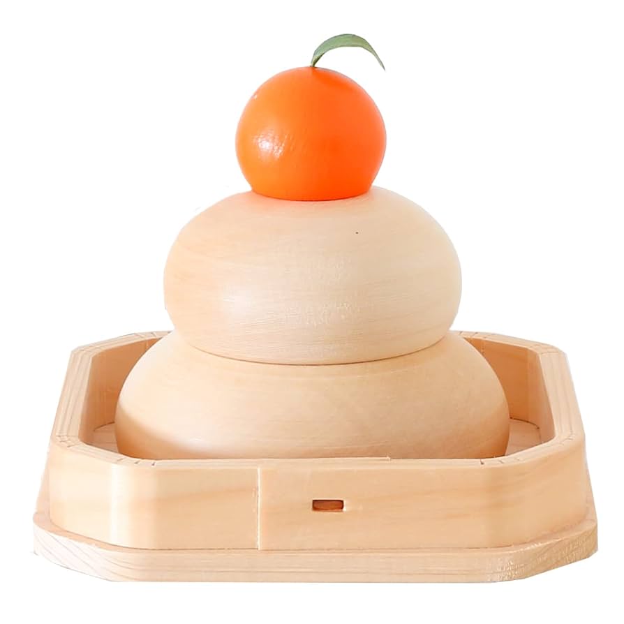 鏡餅 置物 正月飾り 迎春飾り 鏡餅飾り 収納桐箱台付 陶器製 高さ17.5cm 木札特典付き かわいい おしゃれ 干支置物 お正月飾り 十二支縁起物 開運 金運 ディスプレイ 部屋飾り 玄関飾り 薬師釜 .鏡餅. 国産 木製 鏡餅 八足台付 神具神棚・神具 やまこう 公式