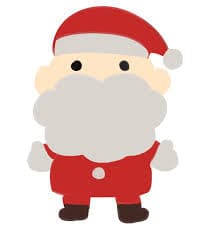 手を振るかわいいサンタさんの簡単イラスト クリスマス素材のイラスト素材106332529- PIXTA