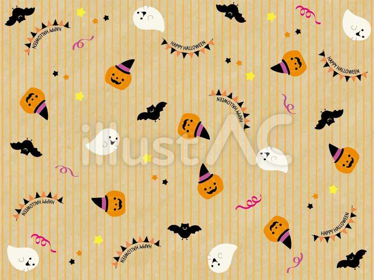 フリーイラストジャックオーランタンのハロウィン背景パブリックドメインQ：著作権フリー画像素材集