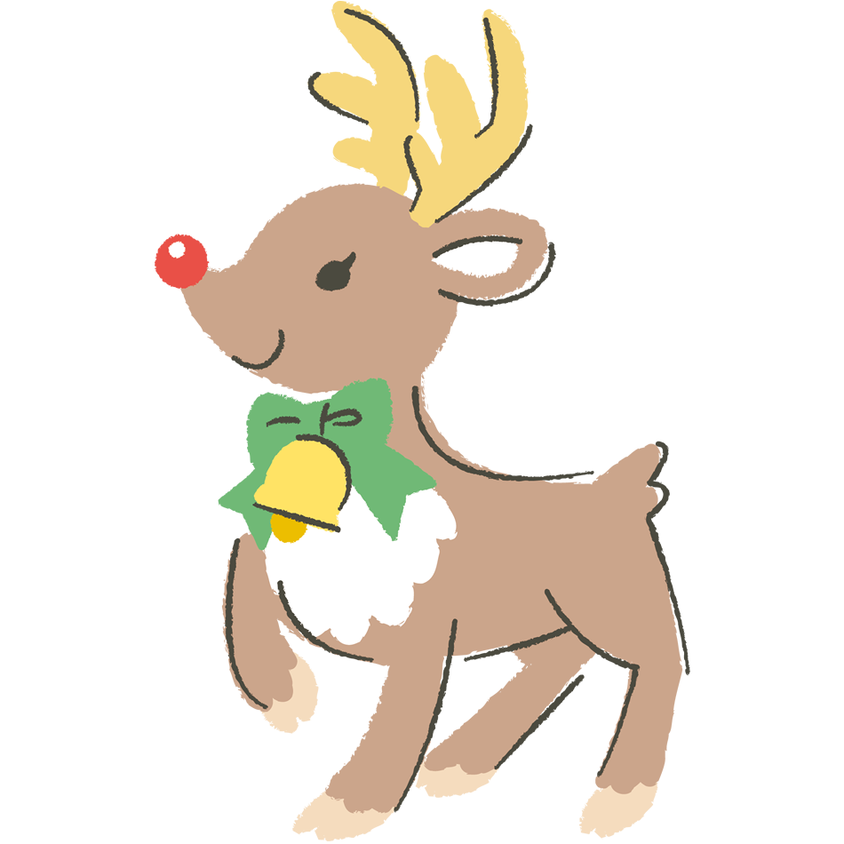 サンタクロース トナカイ おしゃれ クリスマス イラスト無料 フリー90448素材Good