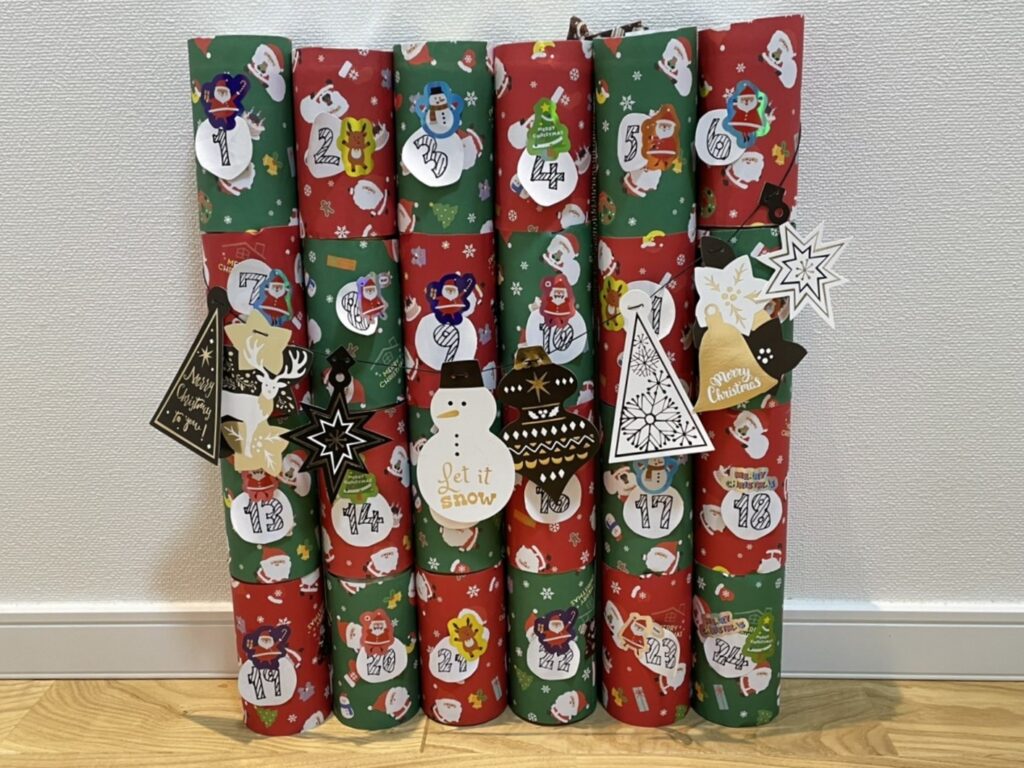 １００均で手作り♪ クリスマス アドベントカレンダー : くらら日記