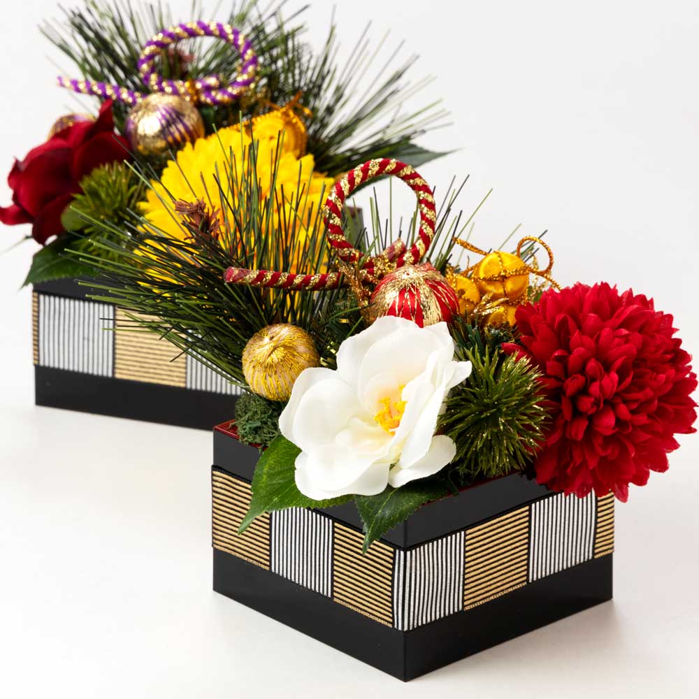 光触媒フラワー 正月アレンジ 和アレンジ 新年飾り しめ飾り しめ縄 玄関 飾り 光触媒フラワー 正月アレンジ