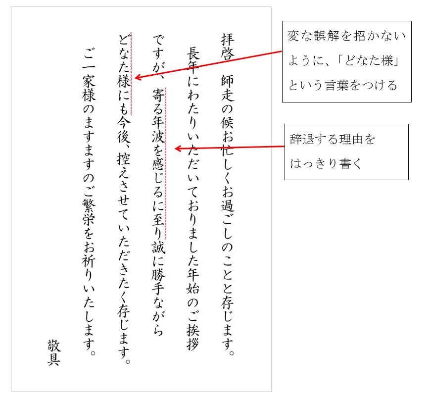 70代以上の年賀状じまい 高齢を理由にした文例も紹介