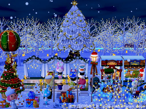 あつ森 小さなクリスマス広場～案内所横スペースのレイアウト～ - マイミーボックス myme box