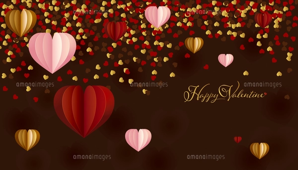 バレンタイン背景イラスト