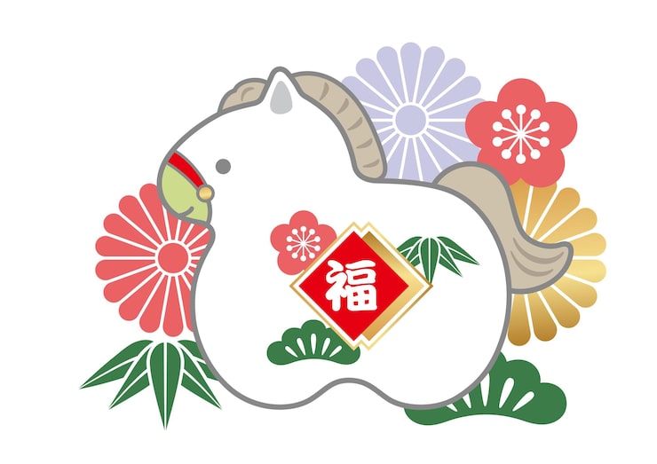 お正月うさぎのイラストかわいいフリーアイコン・イラストの無料素材サイトフリーペンシル