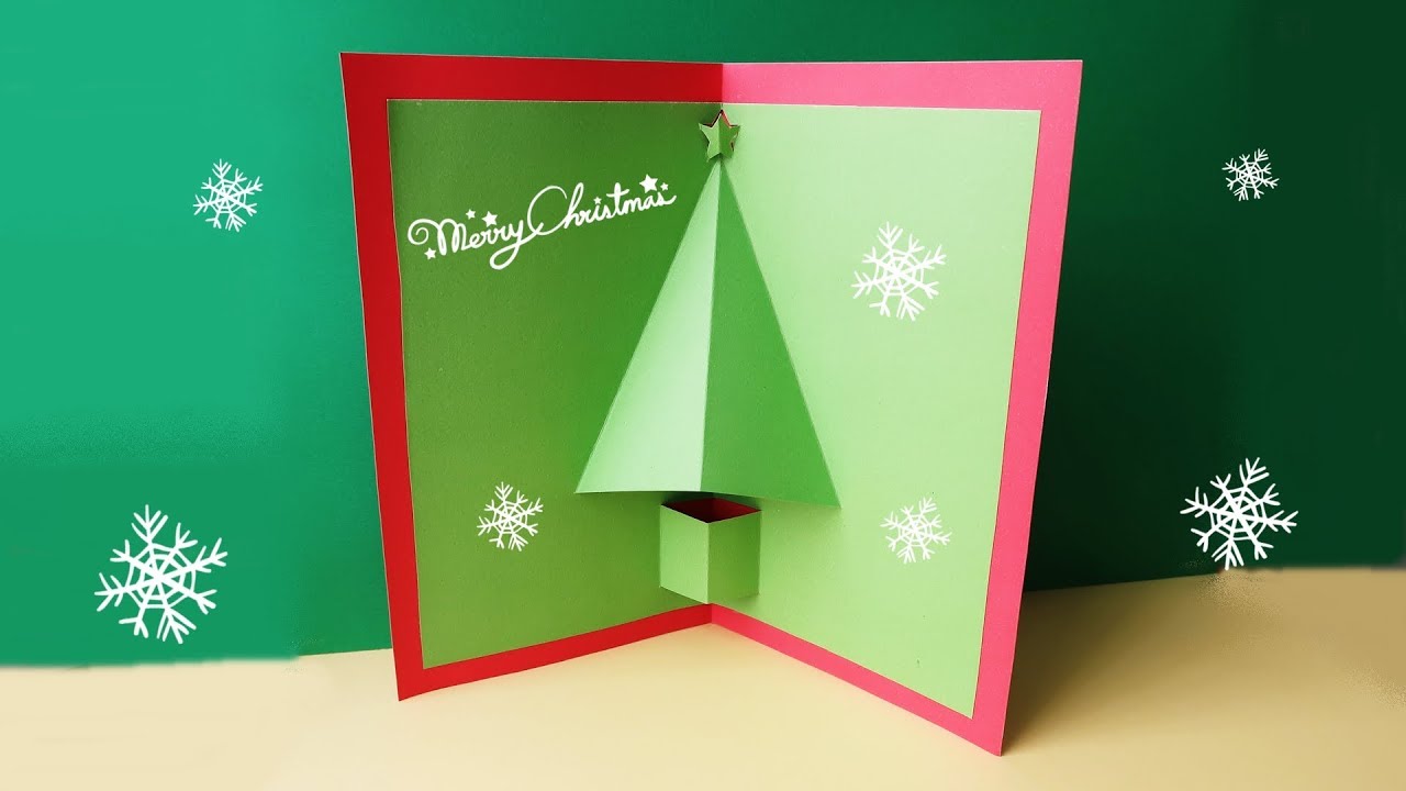 簡単 飛び出すクリスマスカードの作り方How to make Christmas cards easy
