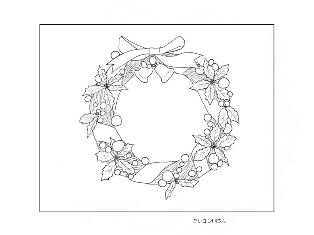 ル・ドゥーテの「幸せのリース」の植物画からの塗り絵: 植物画からの塗り絵