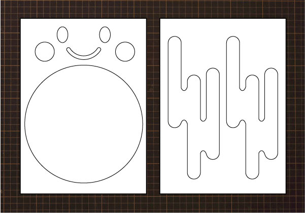 老人ホーム お月見壁面