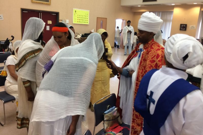 エチオピア正教イコン 中 <アフリカの雑貨：アフリカ雑貨アザライ