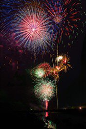 那須高原のりんどう湖ファミリー牧場で花火