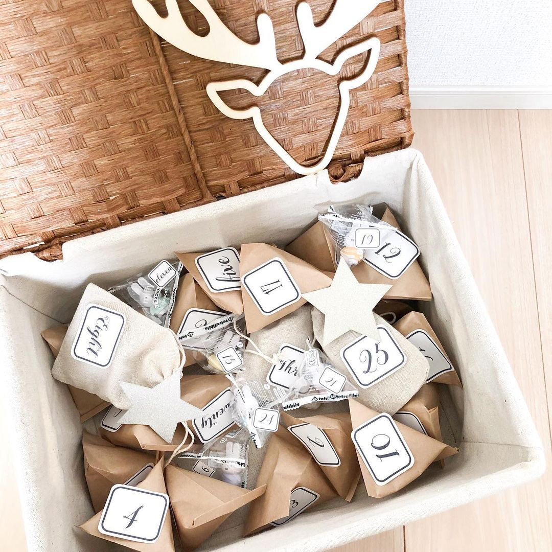クリスマス 手作りアドベントカレンダーの作り方How to make an advent calendar