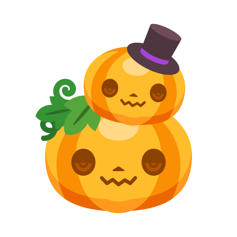 ハロウィン・かぼちゃのイラストえんぴつと画用紙