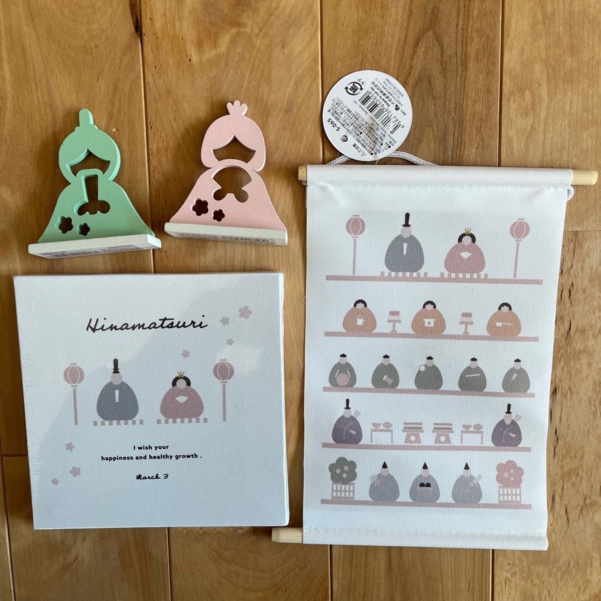 セリア100均ひな祭り2017ウォールステッカー雛人形置物画像オシャベ