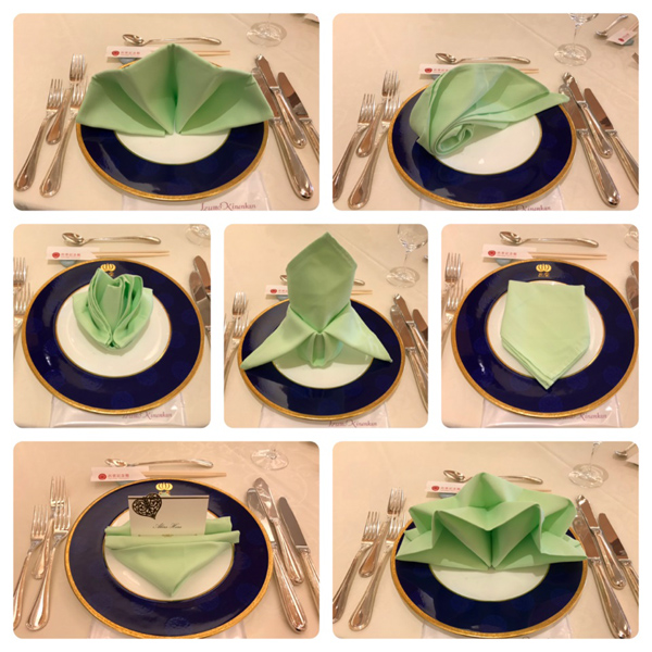 キャメロットヒルズ10 テーブルナプキンの折り方ご紹介 『薔薇』 埼玉結婚式場