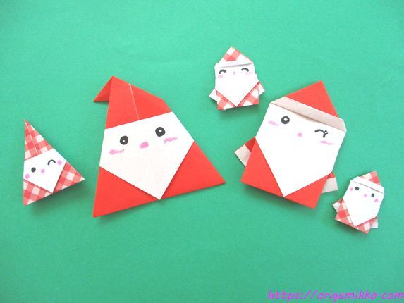 折り紙 サンタクロースの折り方保育士を応援する情報サイト 保育と暮らしをすこやかに ほいくらし