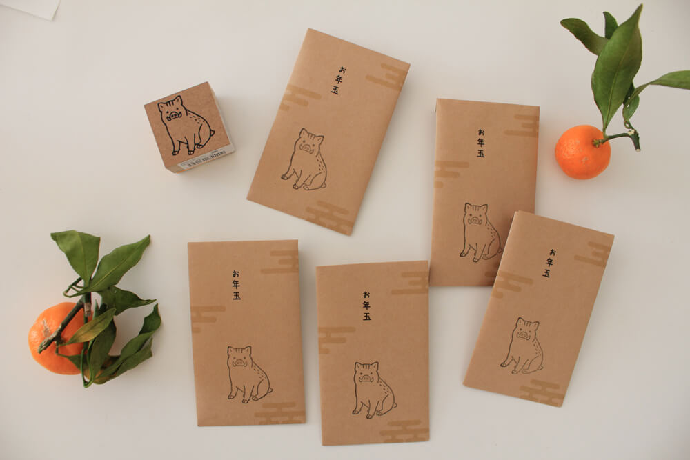 簡単可愛い １００円セリアのカットクロスで作るポチ袋の作り方お年玉袋布小物ミシン簡単安い材料How to make a littleenvelopeDIY easy cute