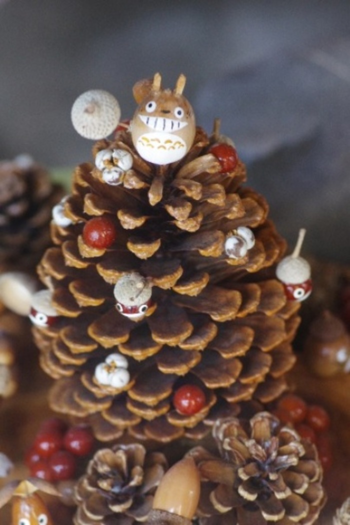 木の実 クラフト 森で拾った松ぼっくりでミニクリスマスツリーを作ろう！しぜんらぼの家づくり