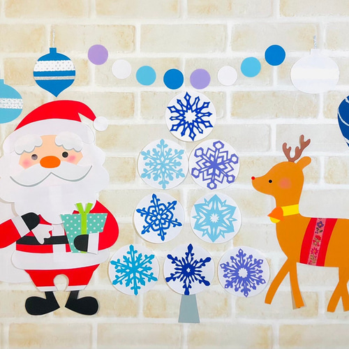 ☆ハンドメイド☆ 12月 壁面飾り クリスマス♪ サンタクロース♪ 幼稚園 保育園 施設 病院 掲示板♪♪: 可愛い壁面飾り♪幼稚・保育園 の誕生表や季節のイベント