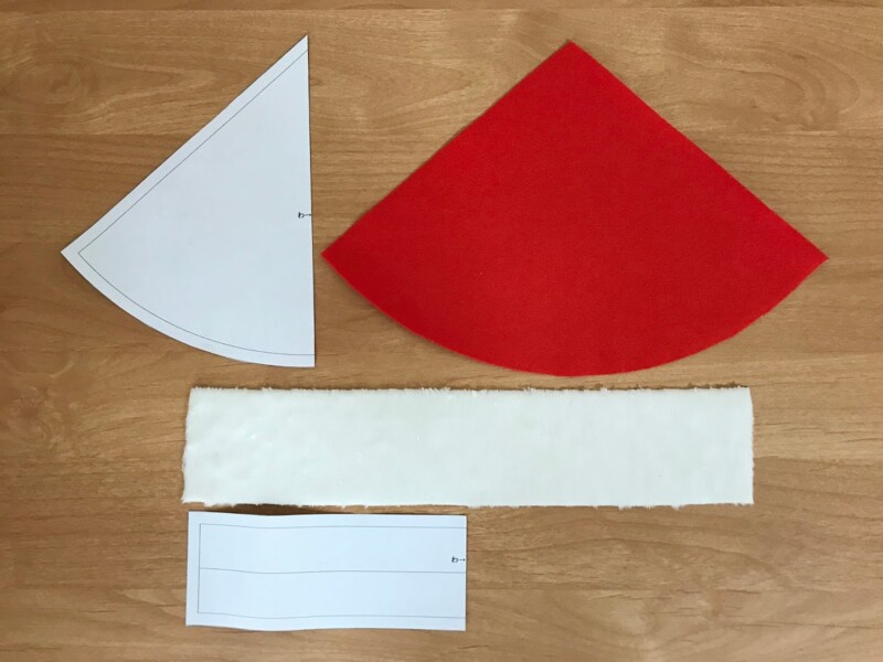 色画用紙で クリスマス帽子 を作ろう