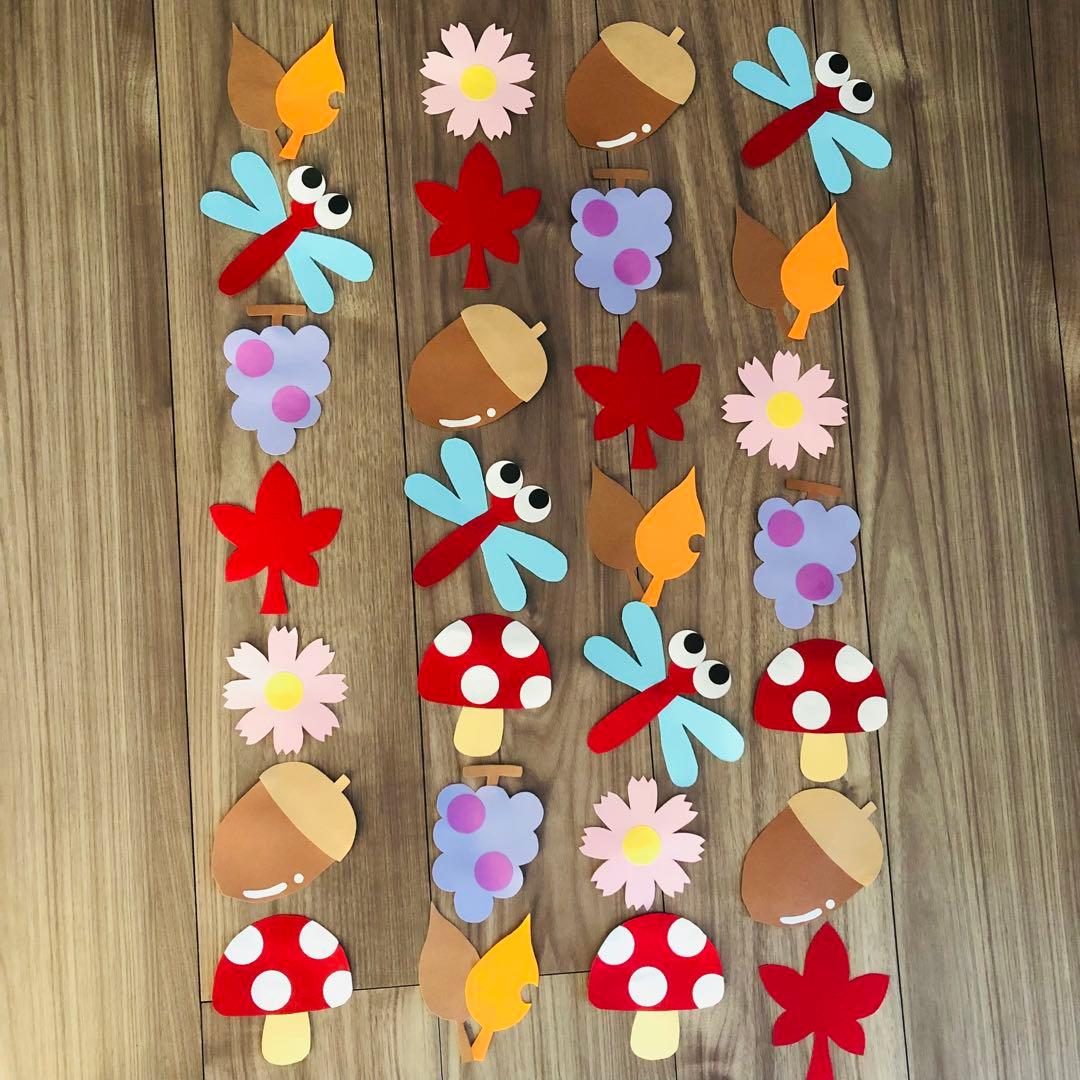 折り紙と紙皿で作る 秋の吊るし飾りの作り方！紅葉と銀杏と枯葉を使った10月11月の飾り かざりモン