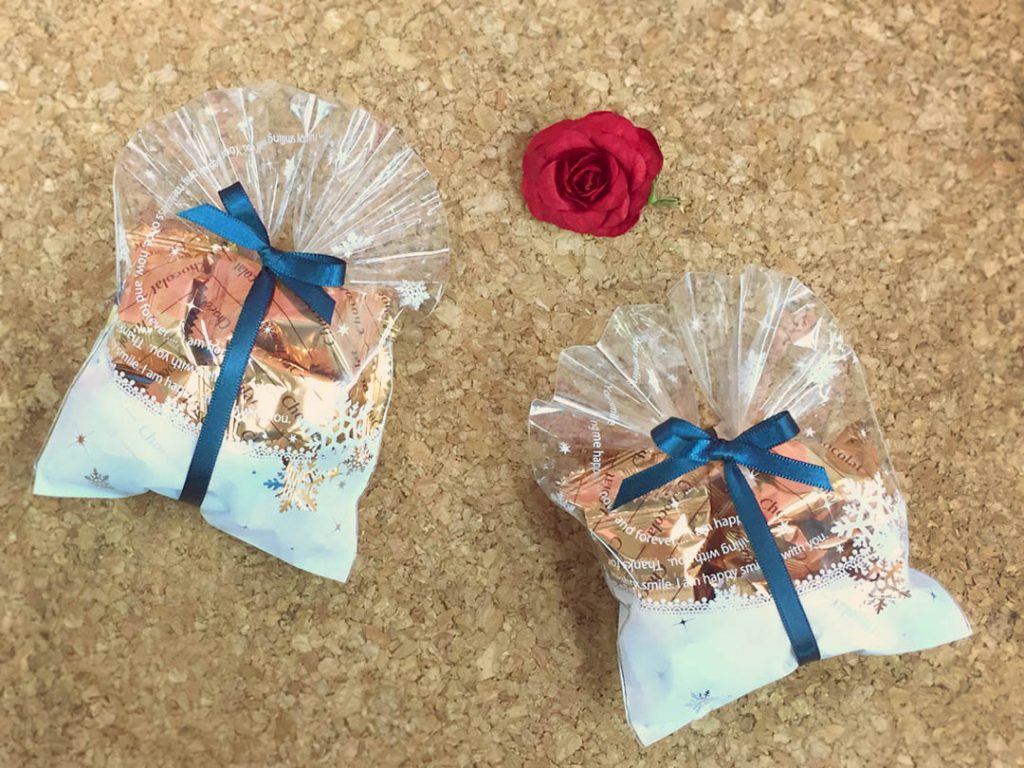 バレンタインの簡単な袋のラッピング方法は？100均の袋で可愛くラッピングしよう！色とりどり