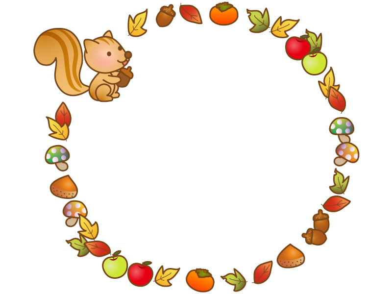 秋におすすめの商用利用可能な無料フレーム・枠素材