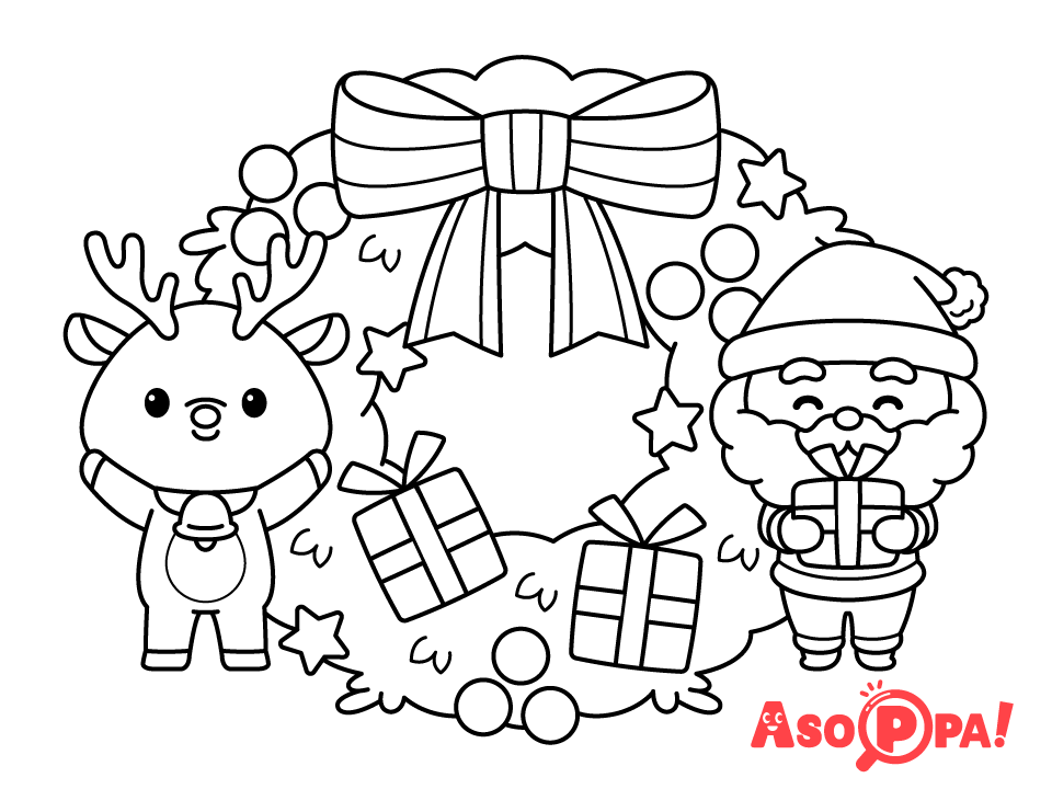 サンタクロースの塗り絵 無料印刷できる高齢者向け塗り絵 明日の介護をもっと楽しく 介護のみらいラボ 公式