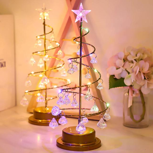 楽天市場 送料無料 クリスマスツリー 卓上 飾り ミニ 電池式 オーナメント led ライト付き イルミネーション 雪 45cm 60cm 90cmミニツリー インテリア用品 簡単な組立品 部屋 商店 装飾 インテリア ご自宅用 ナチュラル インスタ映え キレイめ 小型 プレゼント ギフト