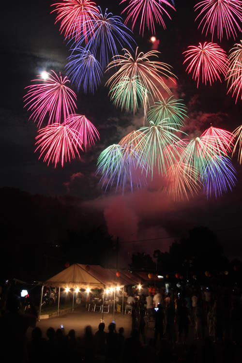 霊仙寺湖花火大会「天狗の火舞」 – 信州緑花ネットワーク