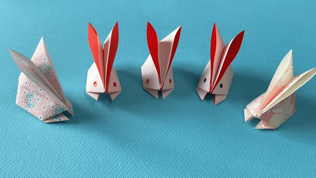 折り紙★お正月 門松 かどまつ の折り方 ◇Origami Kadomatsu 簡単 可愛い 正月飾り 冬 竹 扇 梅の花◇