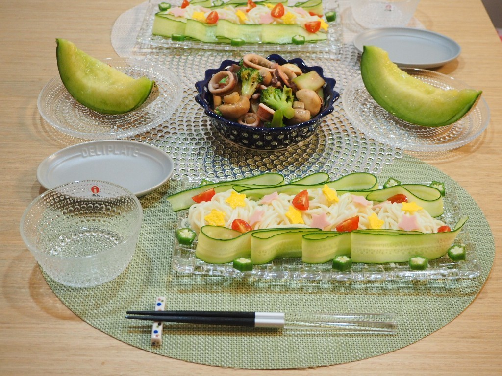 七夕メニューはそうめんだけじゃない！献立例5つ。七夕飾りと甚平で雰囲気UPままとごはん