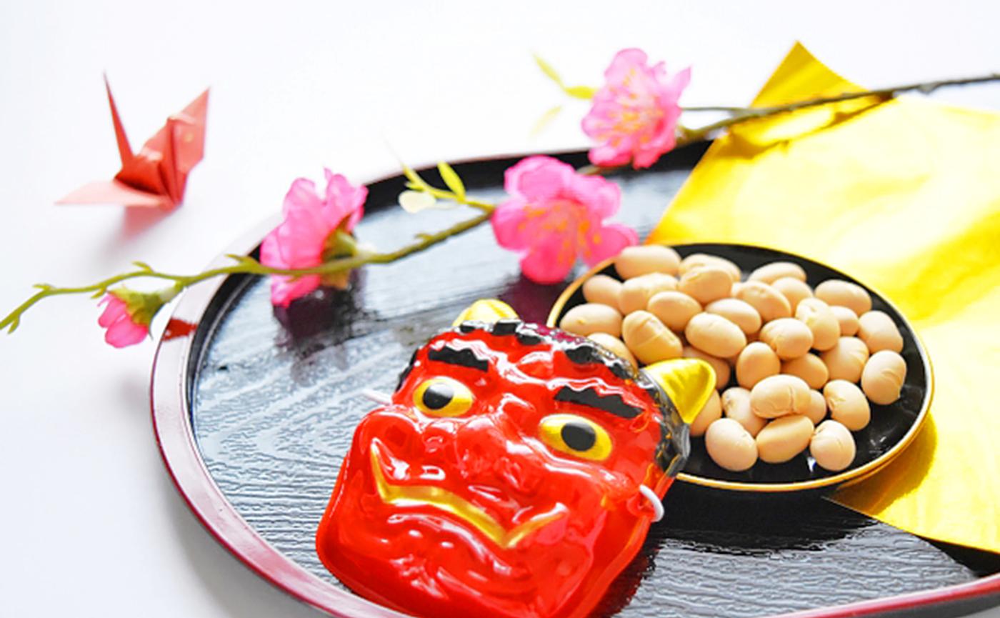 節分 鬼のお面イラスト プリント無料ダウンロード印刷