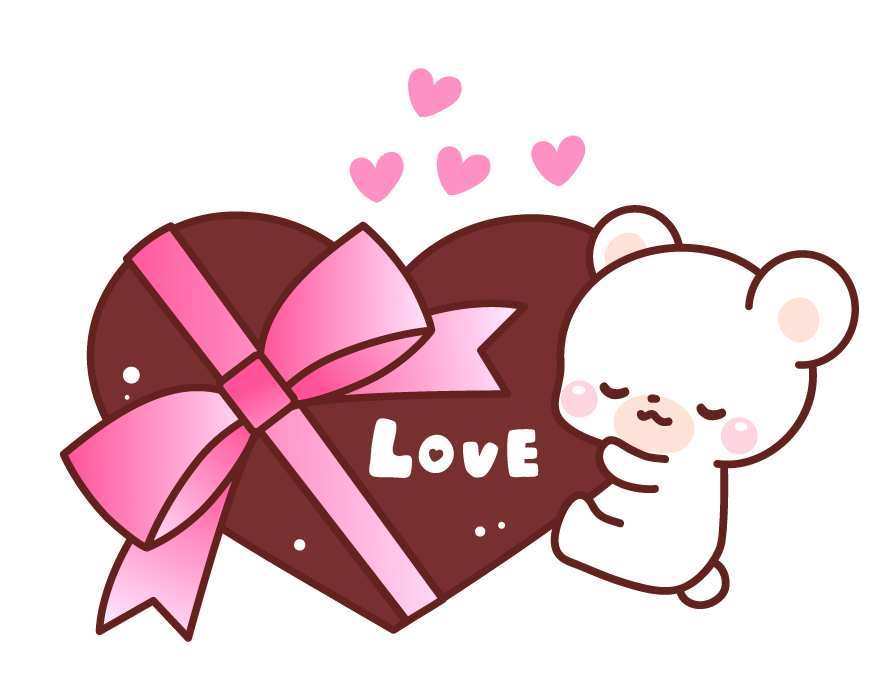 可愛いイラスト無料バレンタイン チョコレート − free illustration Valentine chocolateイラストダウンロード