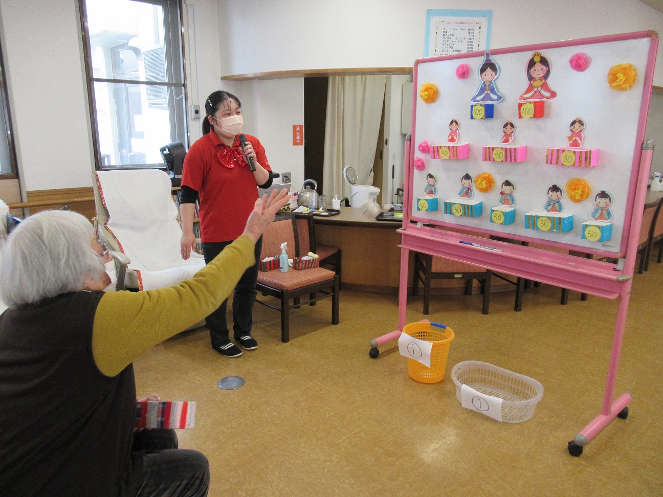 ひなまつりレク デイサービス社会福祉法人県民厚生会 高齢者介護施設きらら