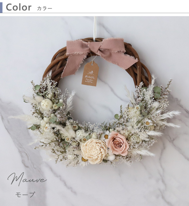 作品例ウェディング専門店リースブーケブートニア二点オーダーも承ります