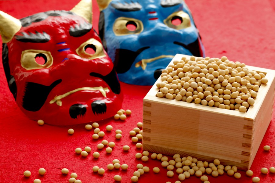 赤鬼 青鬼をやっつけろ！北越こども園で節分の豆まき - 十日町タウン情報