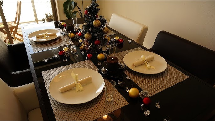 100均でクリスマステーブルコーディネート - christmas table decor by 100yen items