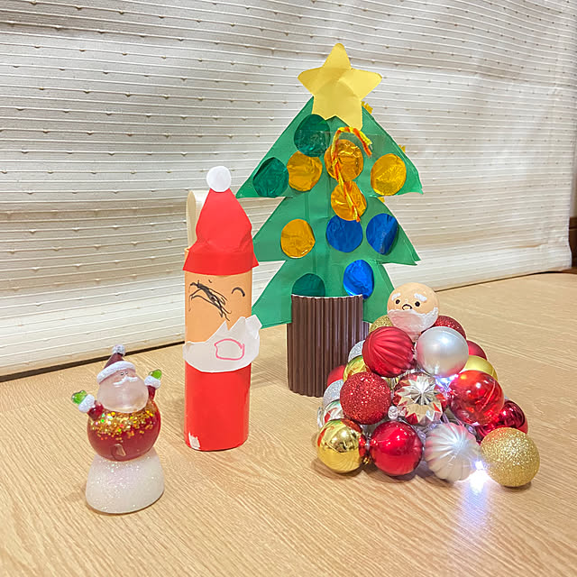 壁面壁面飾りクリスマス画用紙プレゼントサンタクロースツリー星